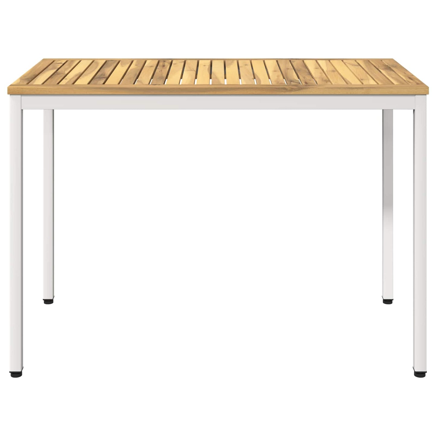 Kerti étkezőasztal Fehér 108,5 x 55 x 75 cm Tömör Akácfa