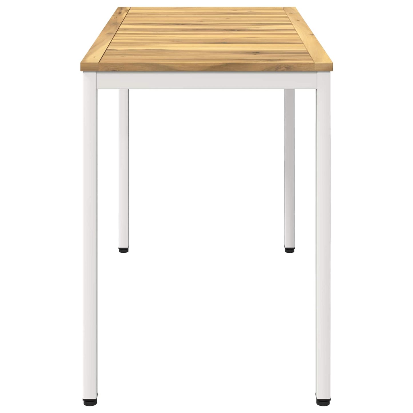 Kerti étkezőasztal Fehér 108,5 x 55 x 75 cm Tömör Akácfa
