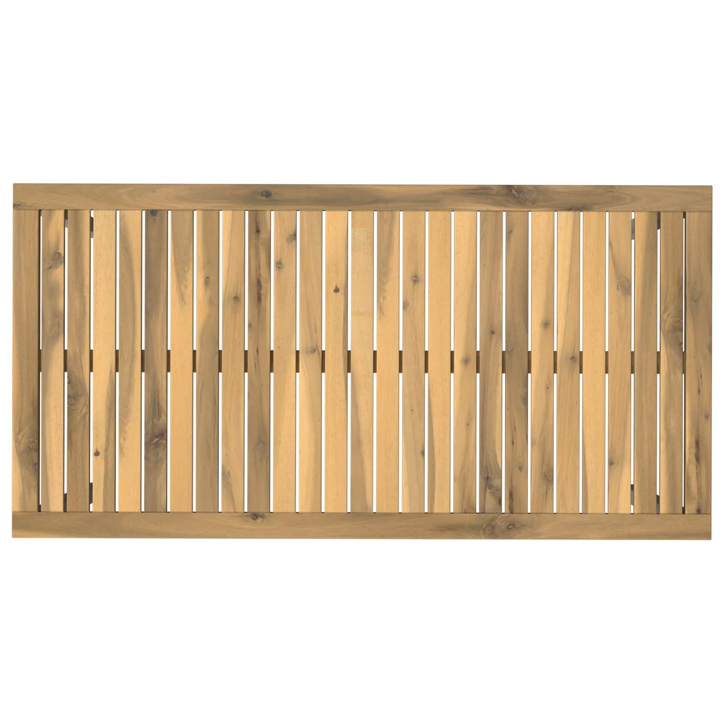 Kerti étkezőasztal Fehér 108,5 x 55 x 75 cm Tömör Akácfa