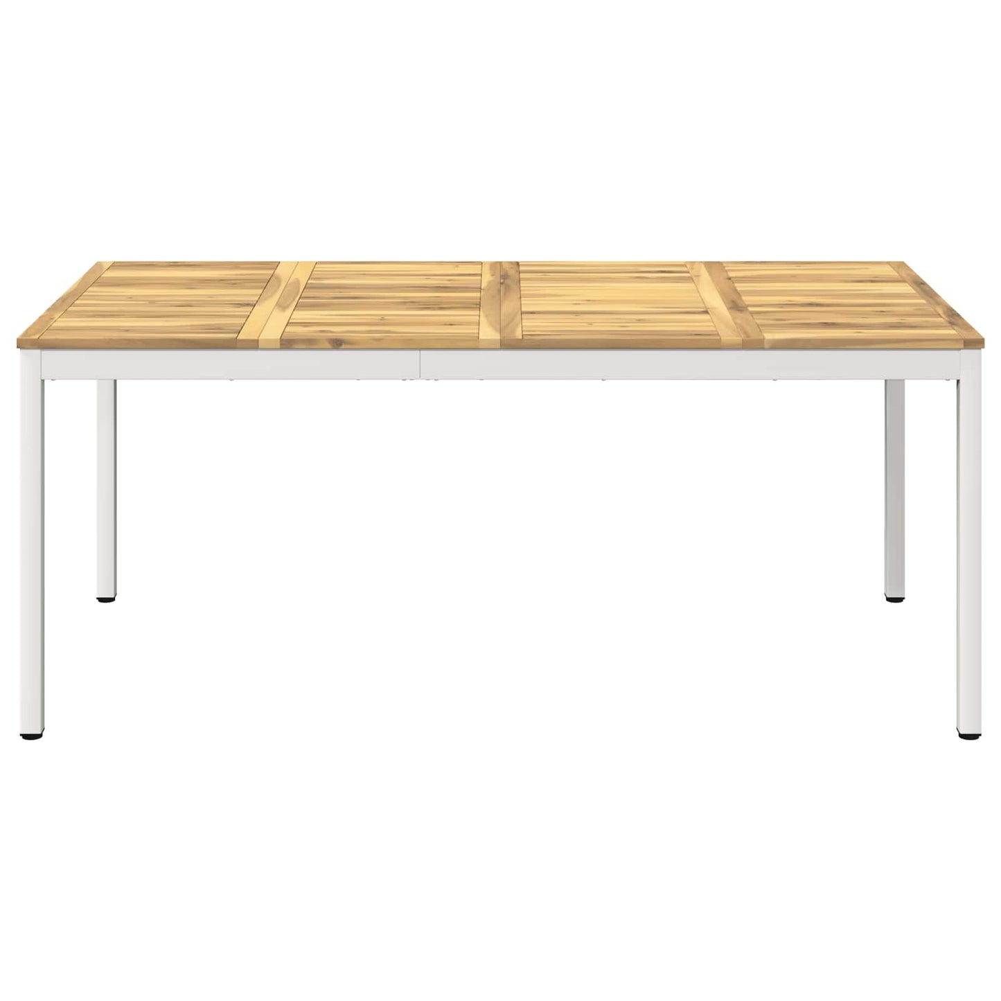 Kerti étkezőasztal Fehér 180 x 88,5 x 75 cm Tömör Akácfa