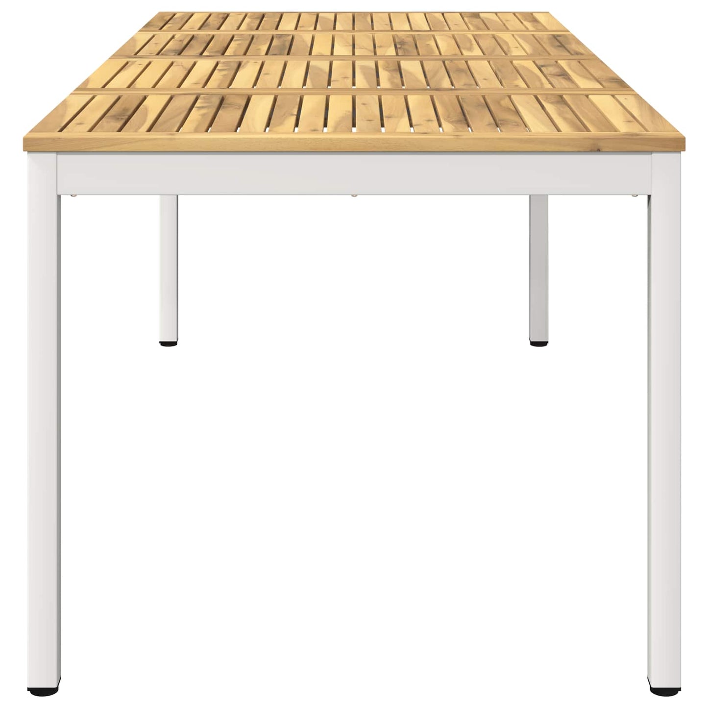 Kerti étkezőasztal Fehér 180 x 88,5 x 75 cm Tömör Akácfa