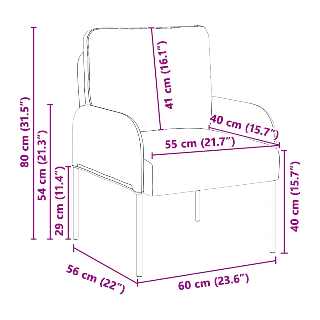 Kanapék párnával 55cm Kék Furnér