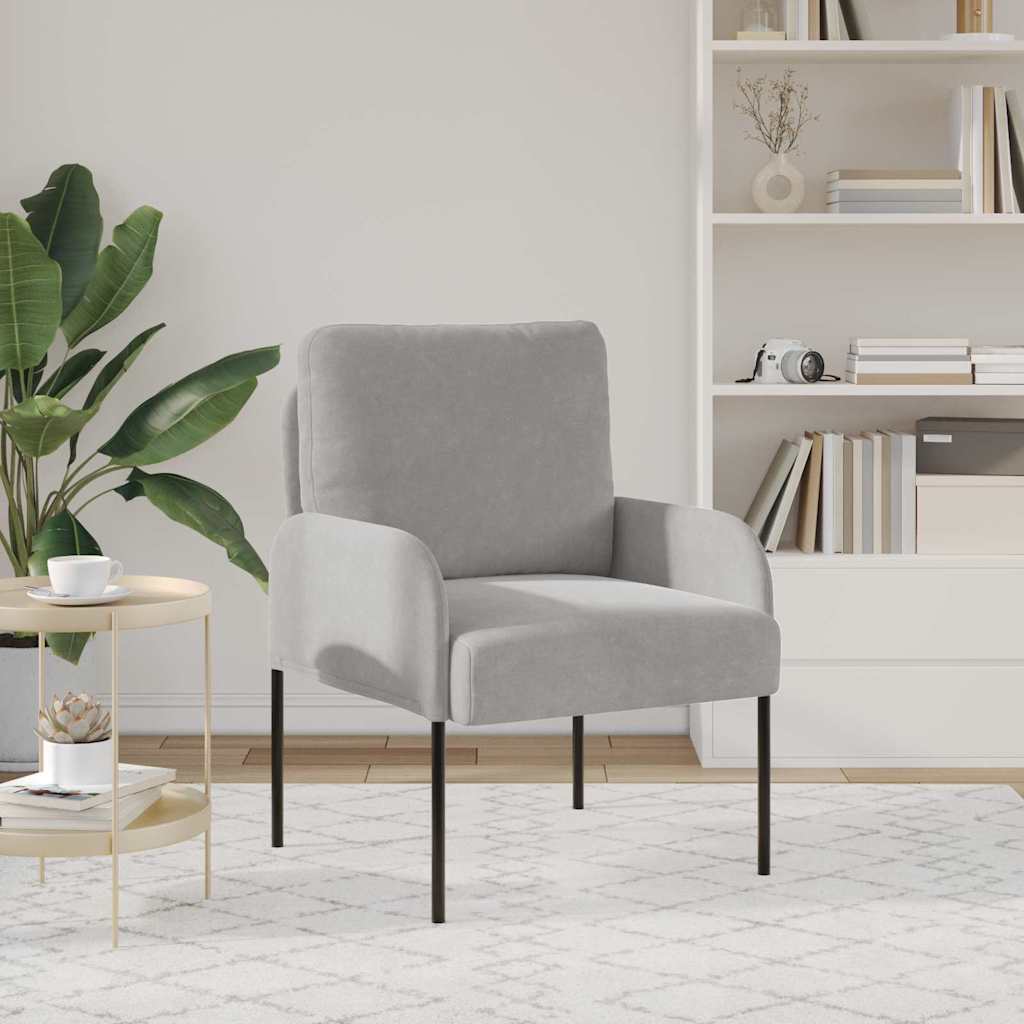 Kanapék párnával 55cm Világosszürke Furnér