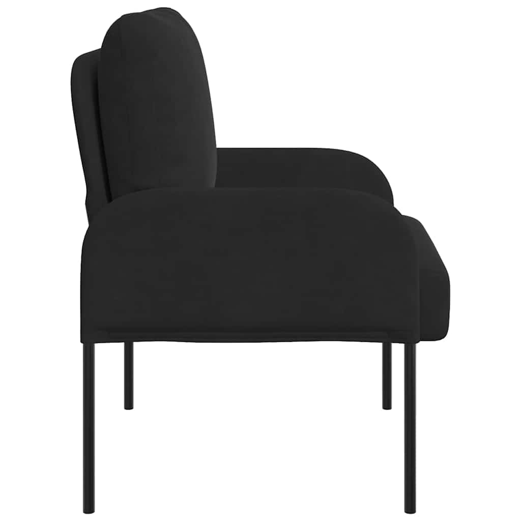 Kanapék párnával 55cm Fekete Furnér