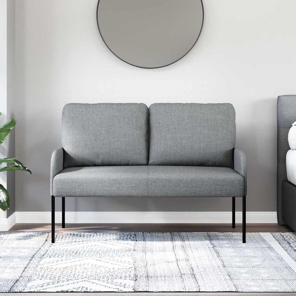 Kanapék párnával 110cm Világosszürke Furnér