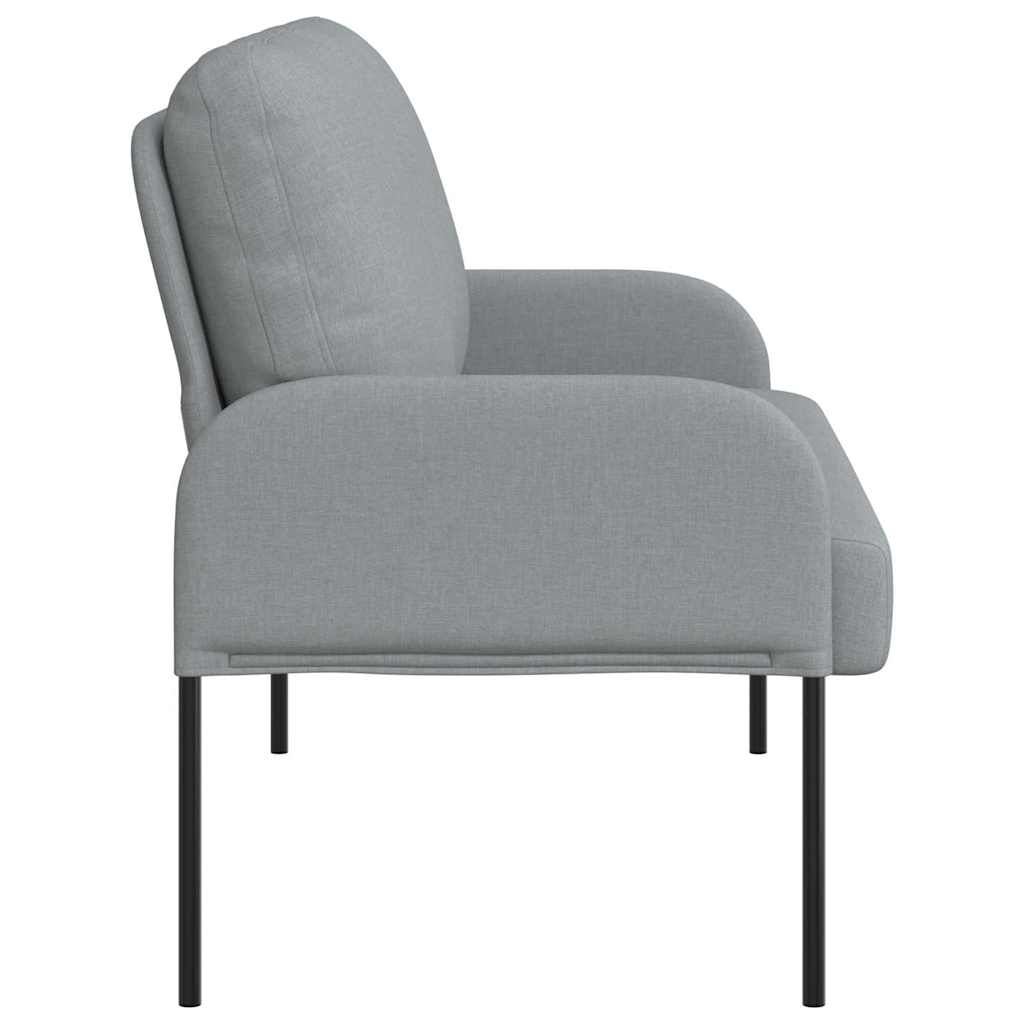 Kanapék párnával 110cm Világosszürke Furnér
