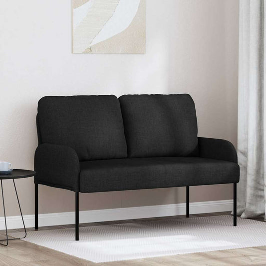 Kanapék párnával 110cm Fekete Furnér