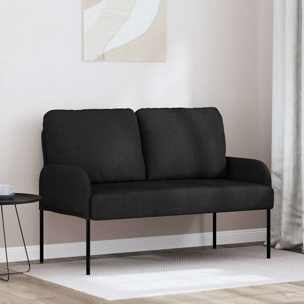 Kanapék párnával 110cm Fekete Furnér