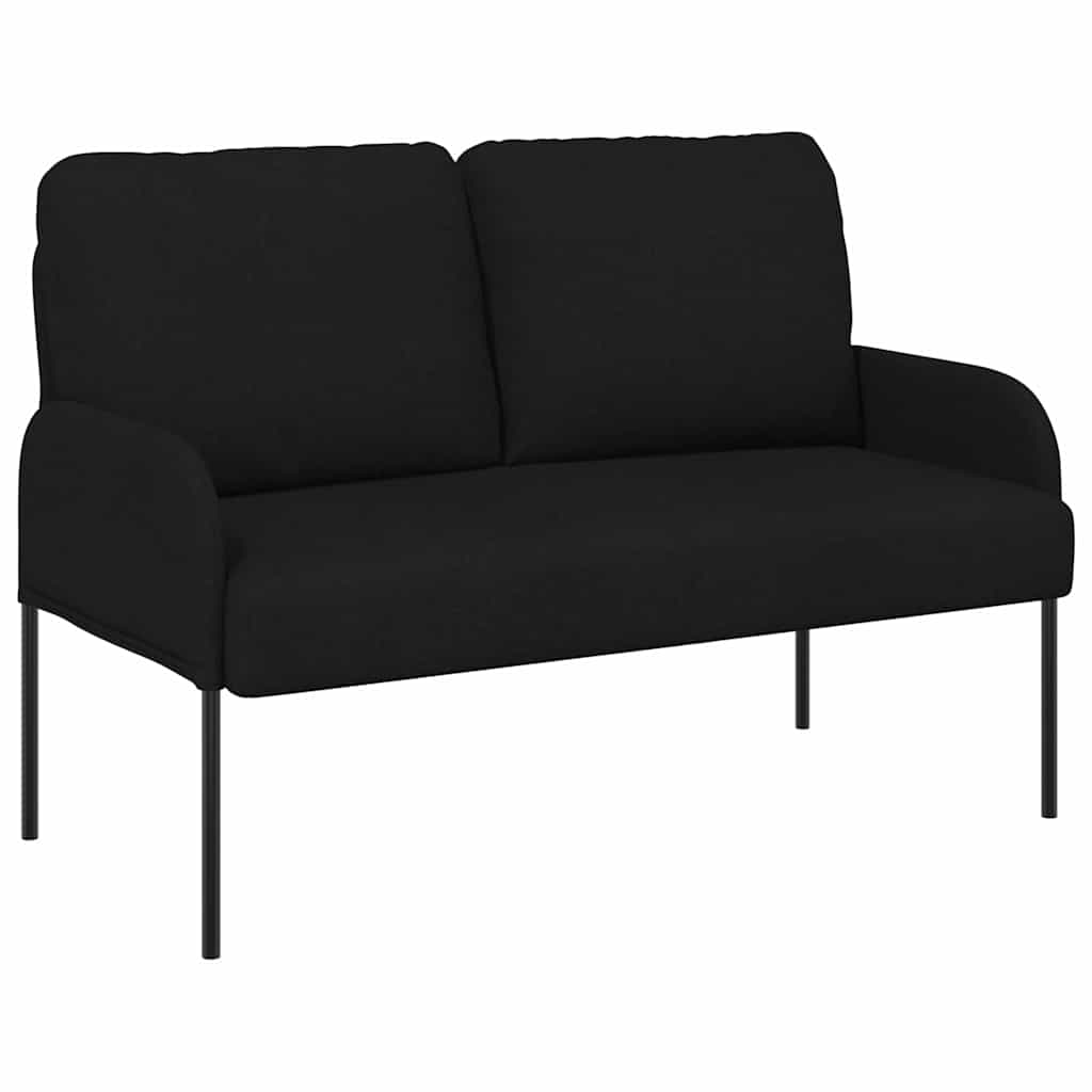 Kanapék párnával 110cm Fekete Furnér
