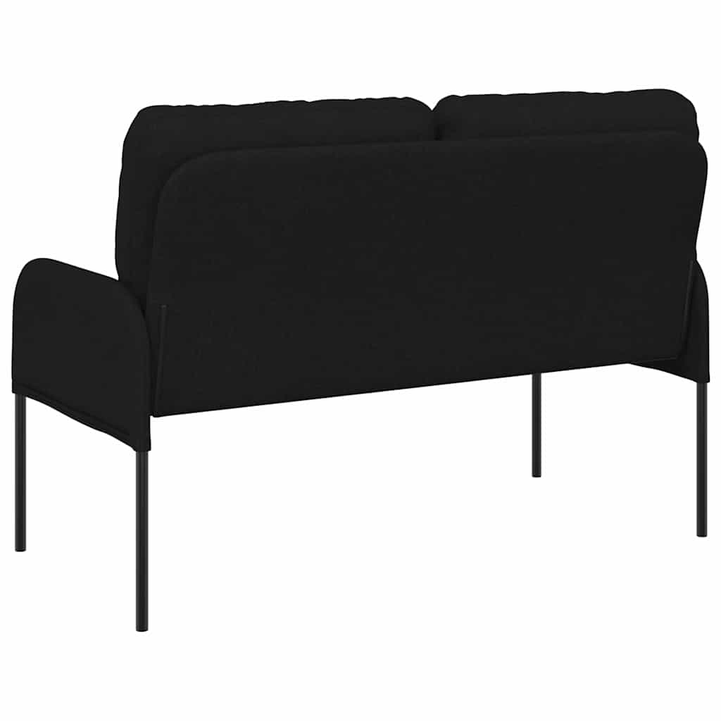 Kanapék párnával 110cm Fekete Furnér