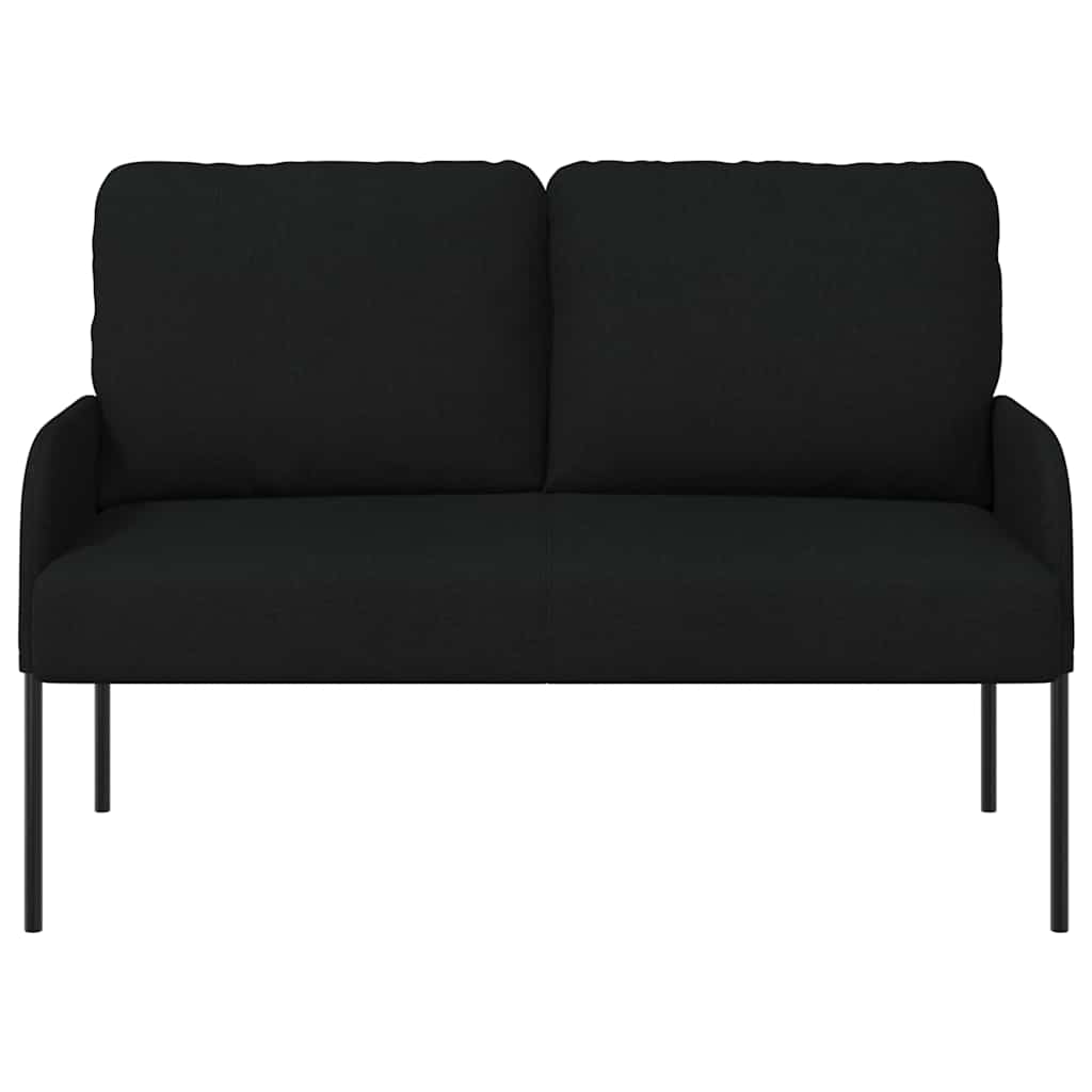 Kanapék párnával 110cm Fekete Furnér