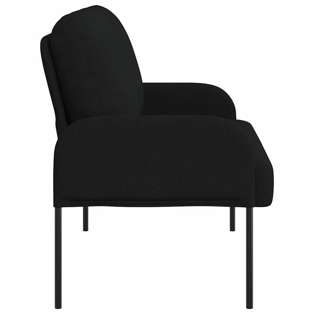 Kanapék párnával 110cm Fekete Furnér