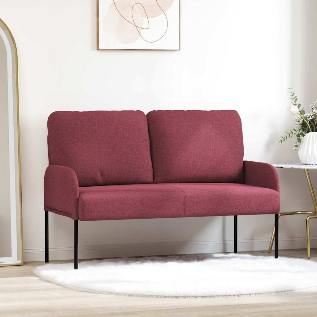 Kanapék párnával 110cm Bordó Furnér