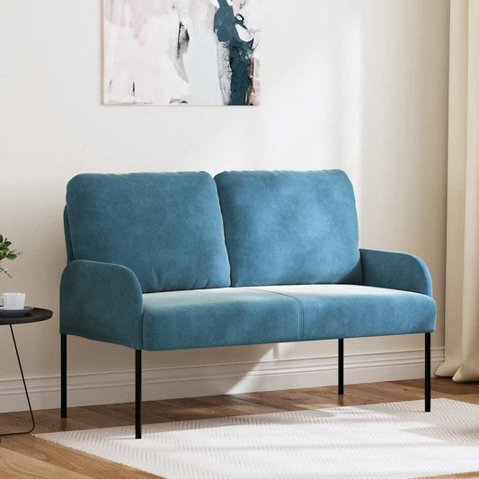 Kanapék párnával 110cm Kék Furnér