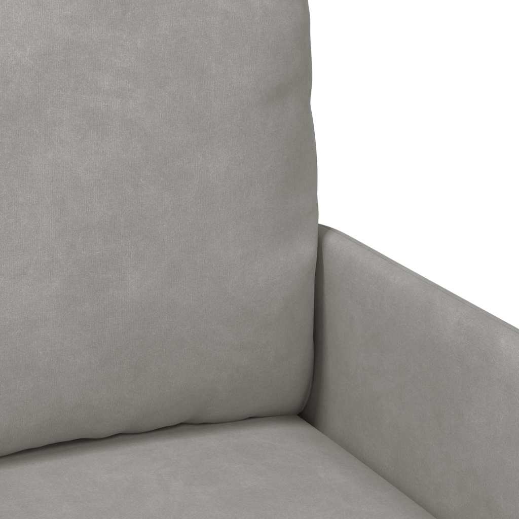 Kanapék párnával 110cm Világosszürke Furnér