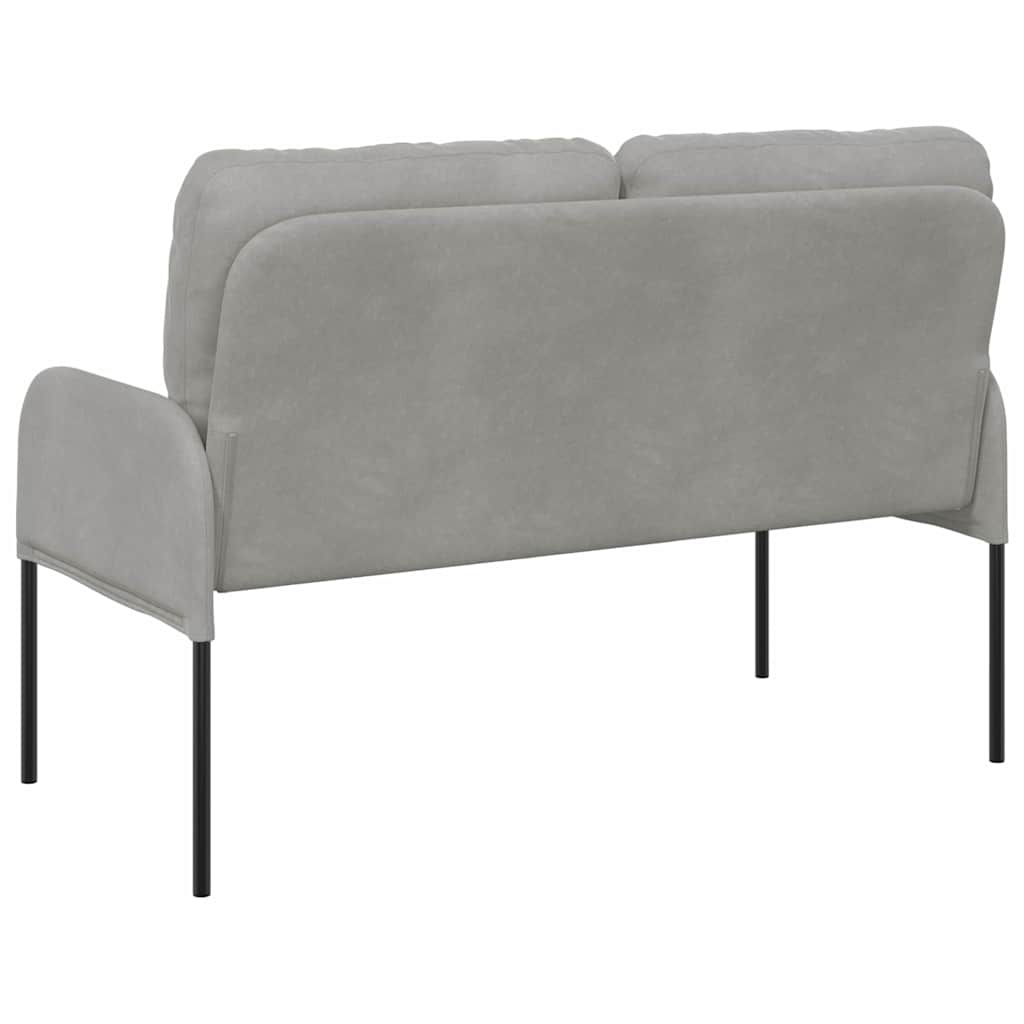 Kanapék párnával 110cm Világosszürke Furnér