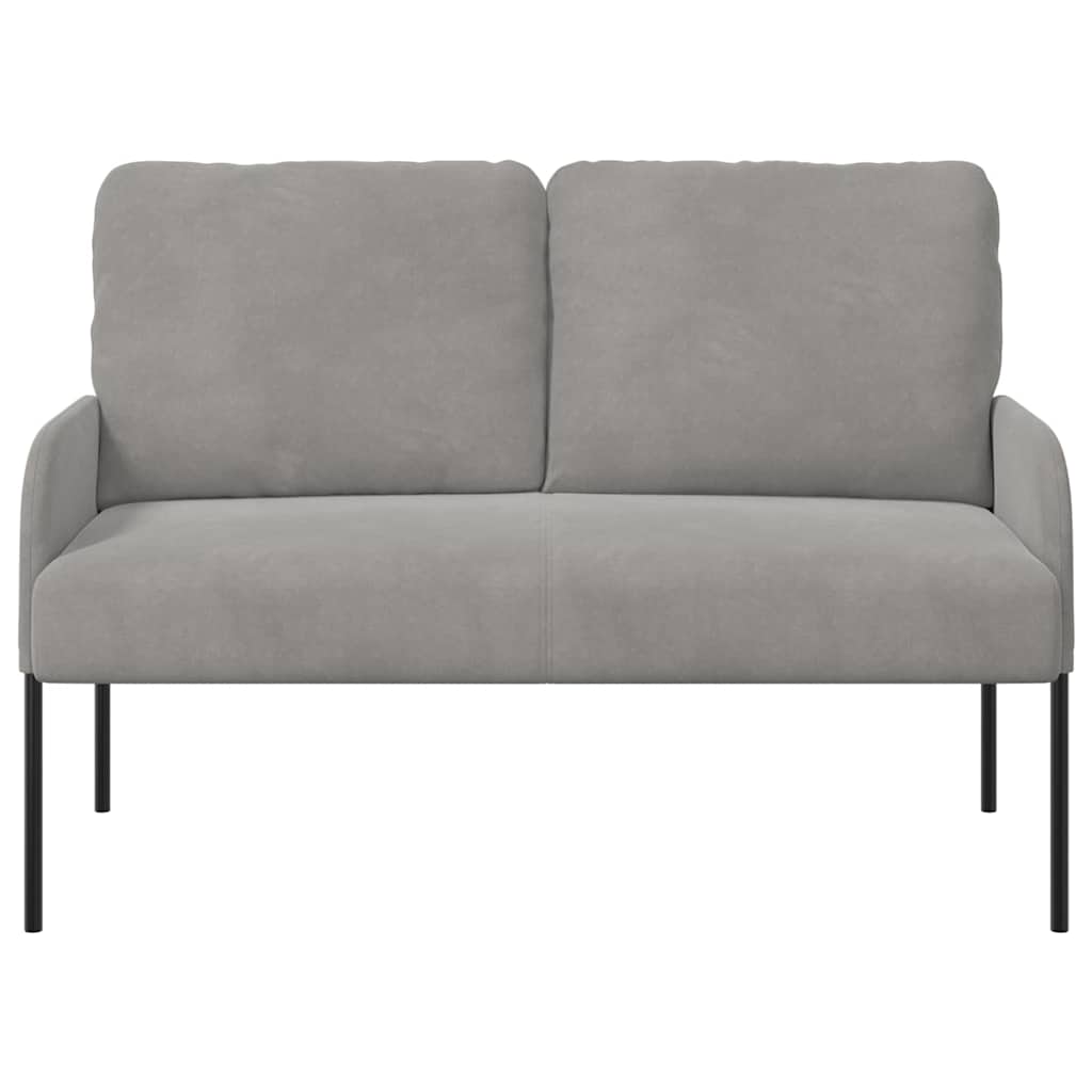 Kanapék párnával 110cm Világosszürke Furnér