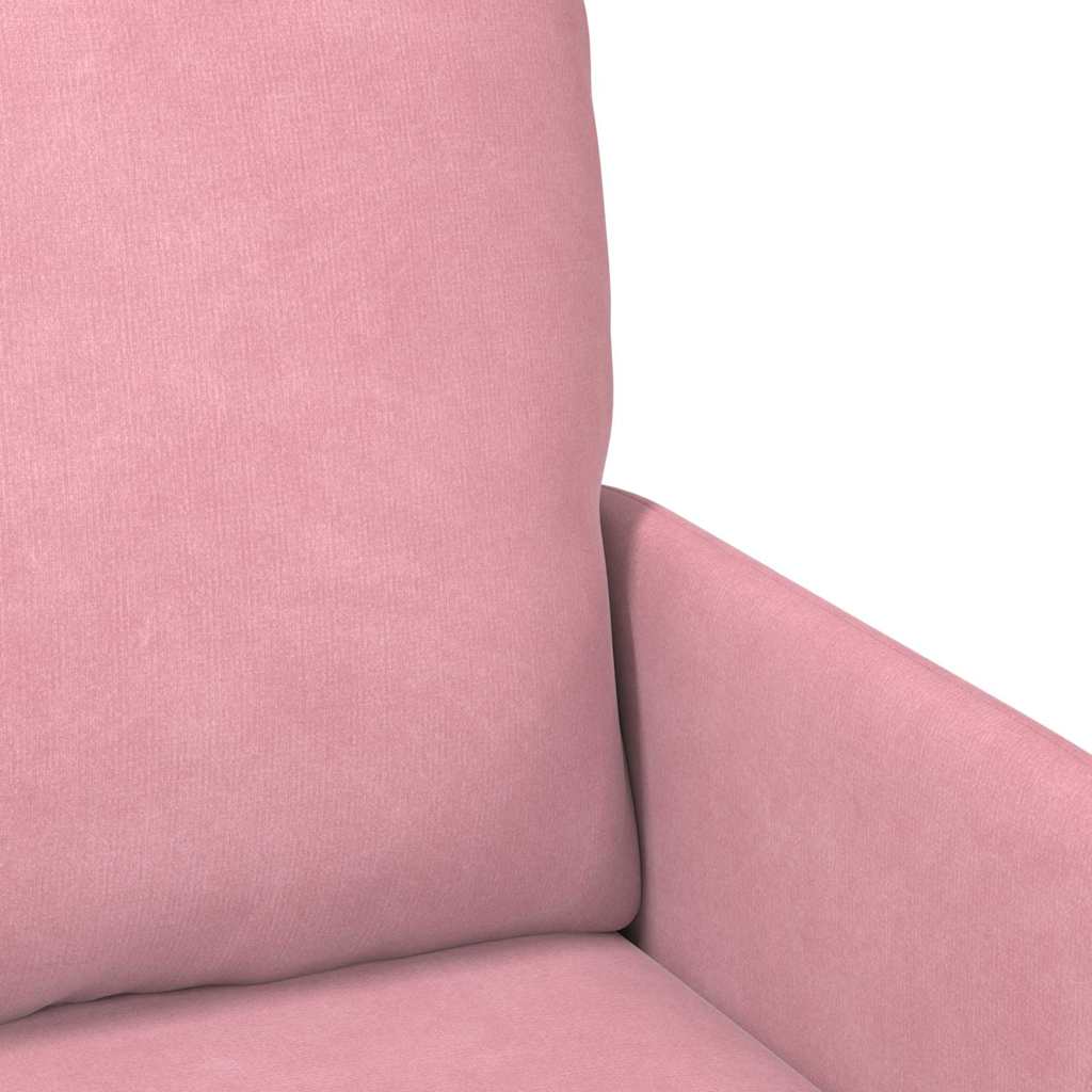 Kanapék párnával 110cm Rózsaszín Furnér
