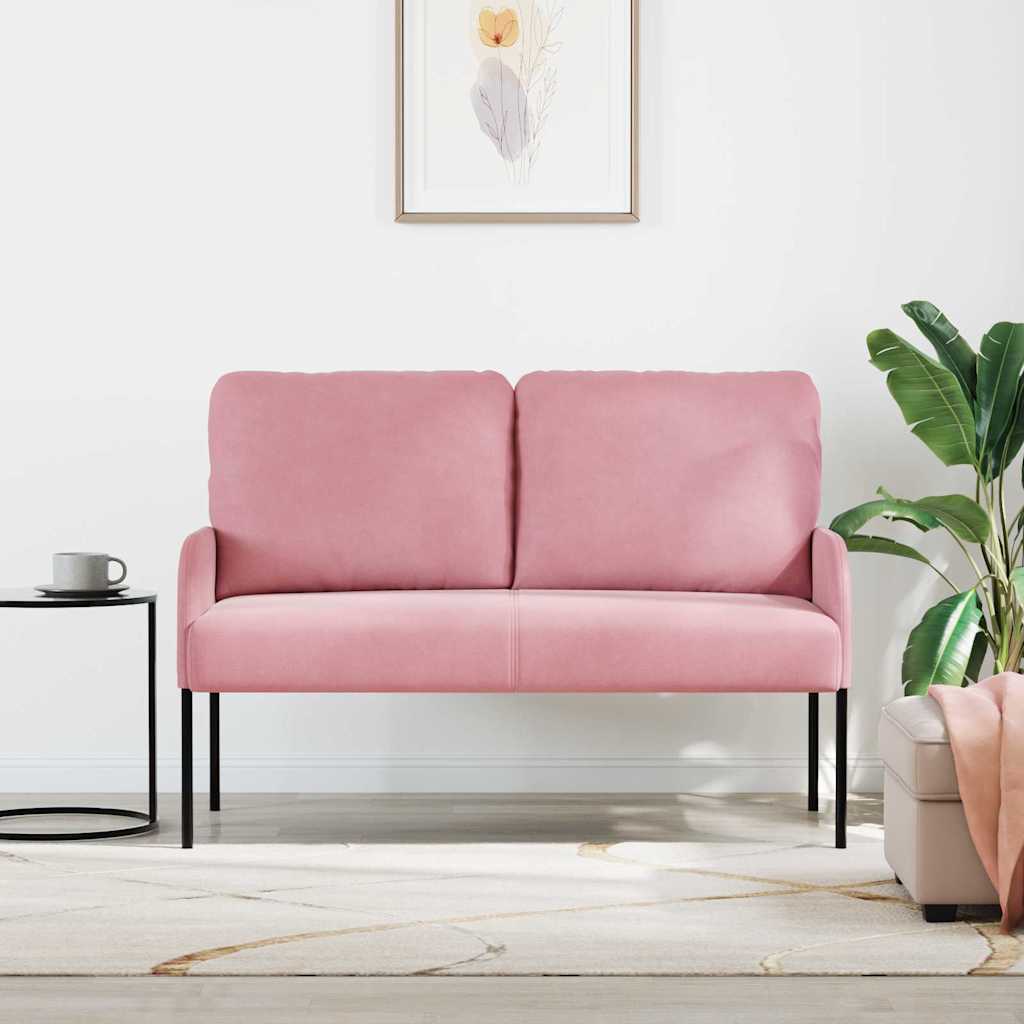 Kanapék párnával 110cm Rózsaszín Furnér
