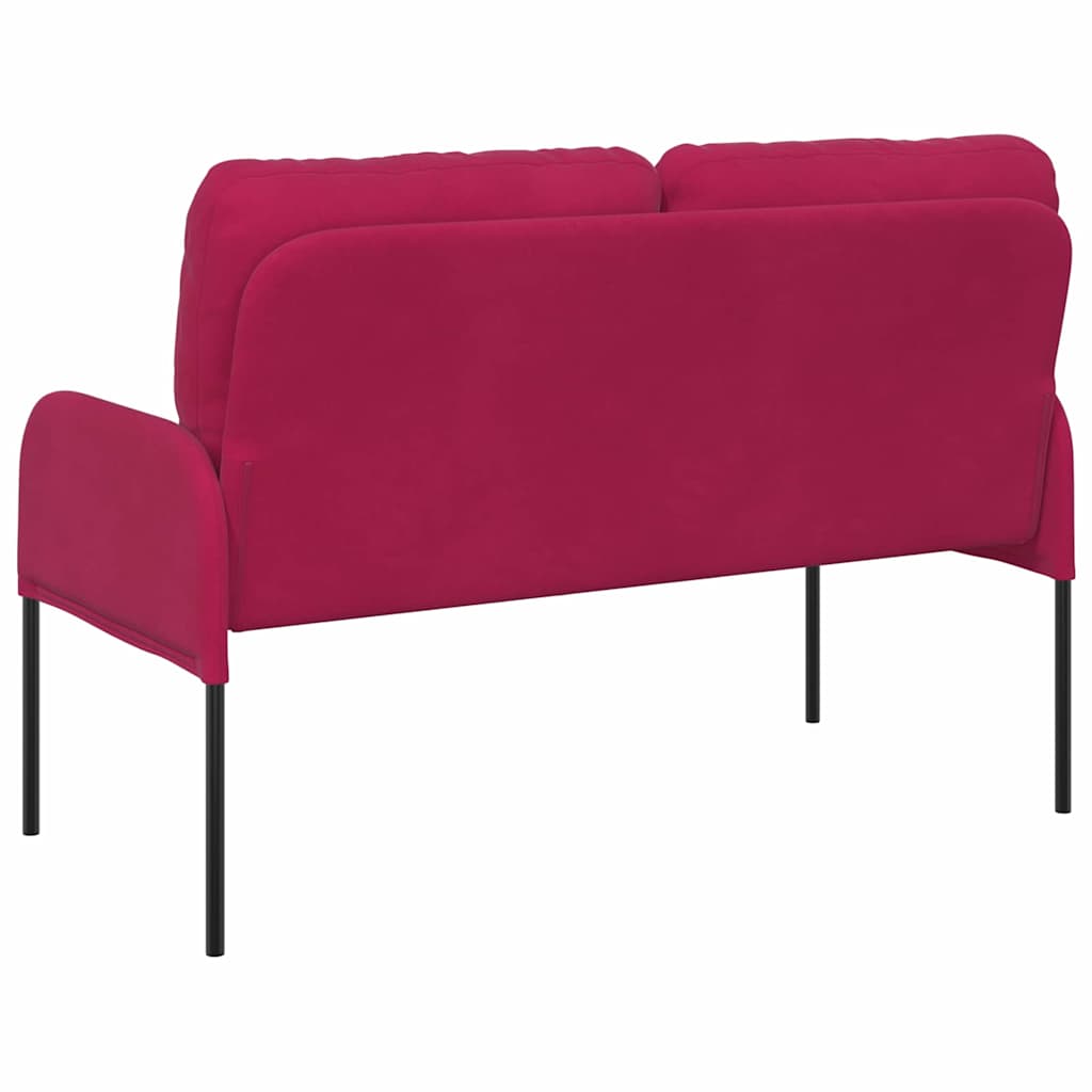 Kanapék párnával 110cm Bordó Furnér