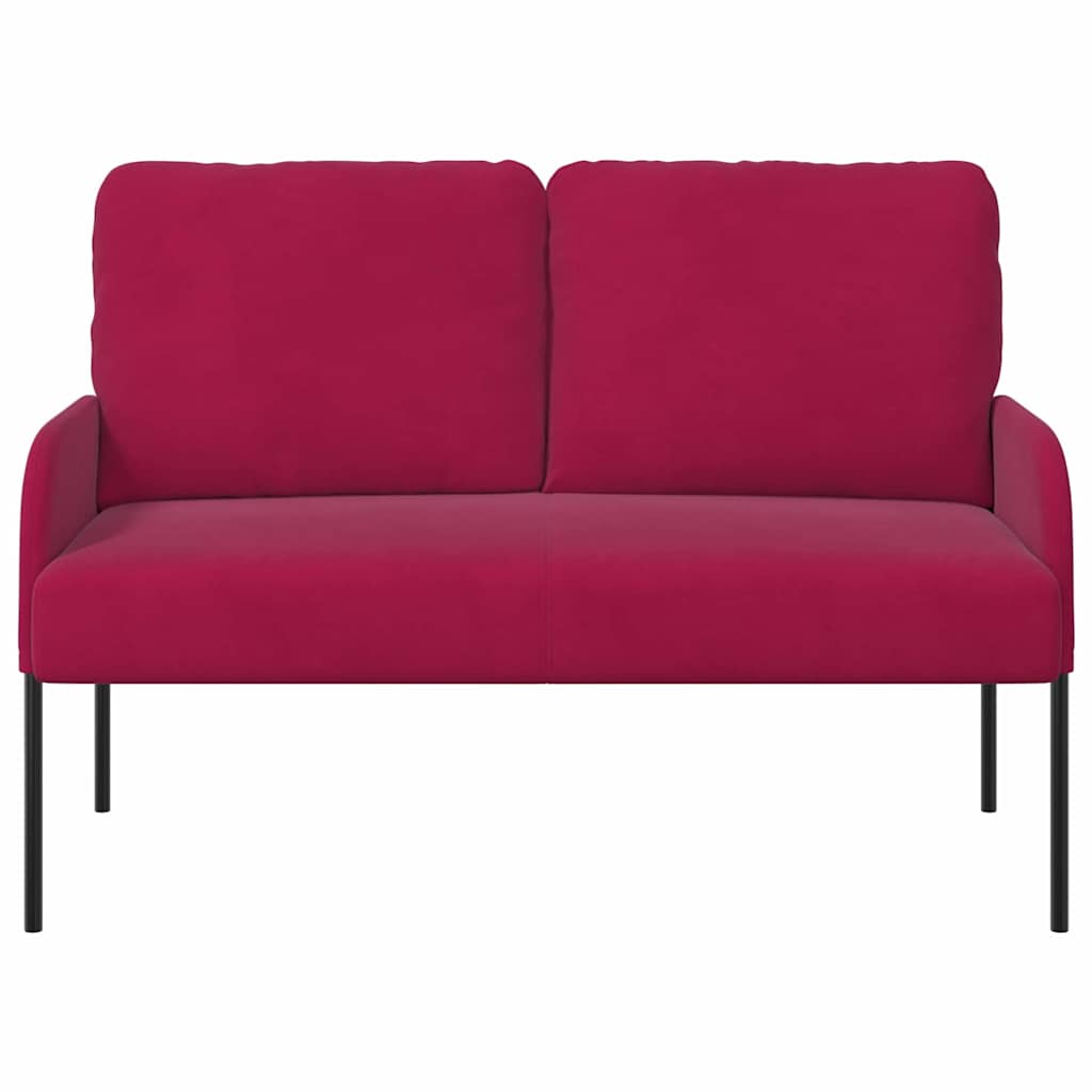 Kanapék párnával 110cm Bordó Furnér
