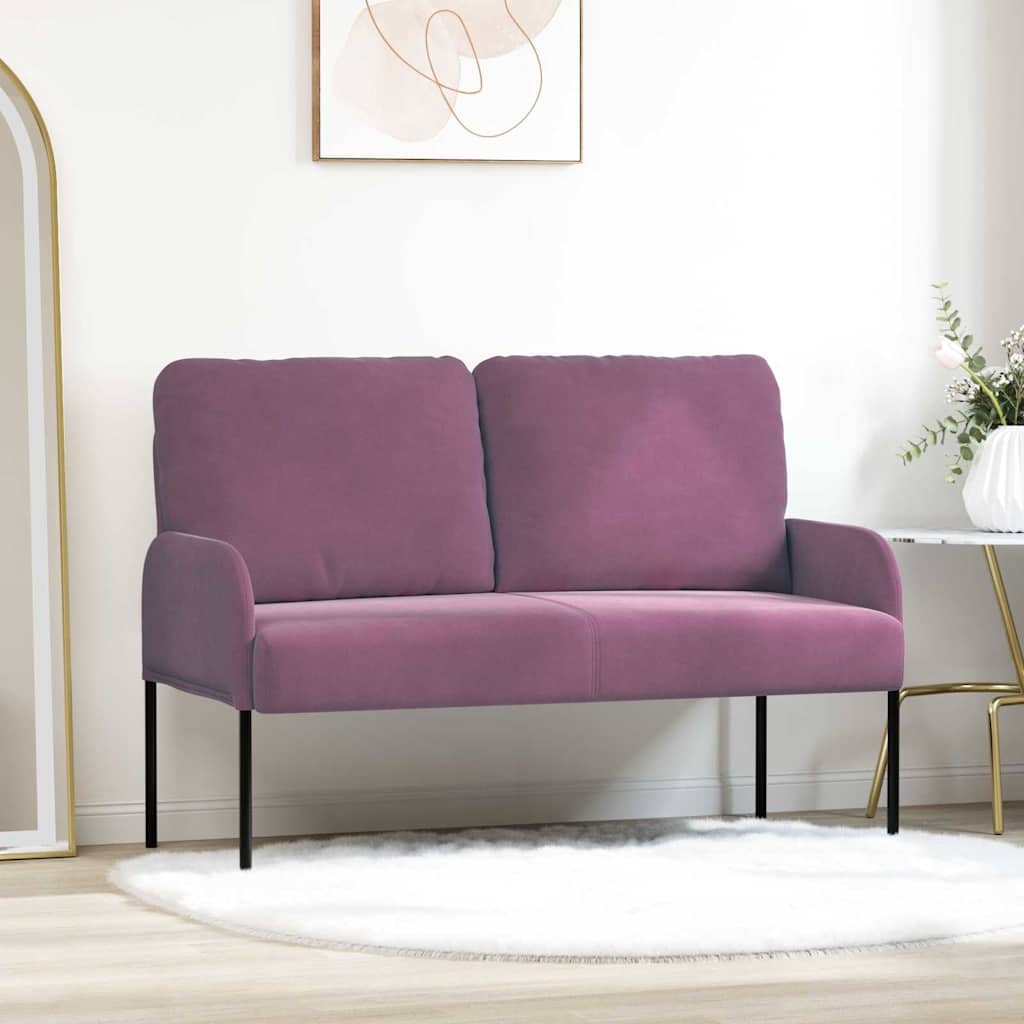 Kanapék párnával 110cm Lila Furnér