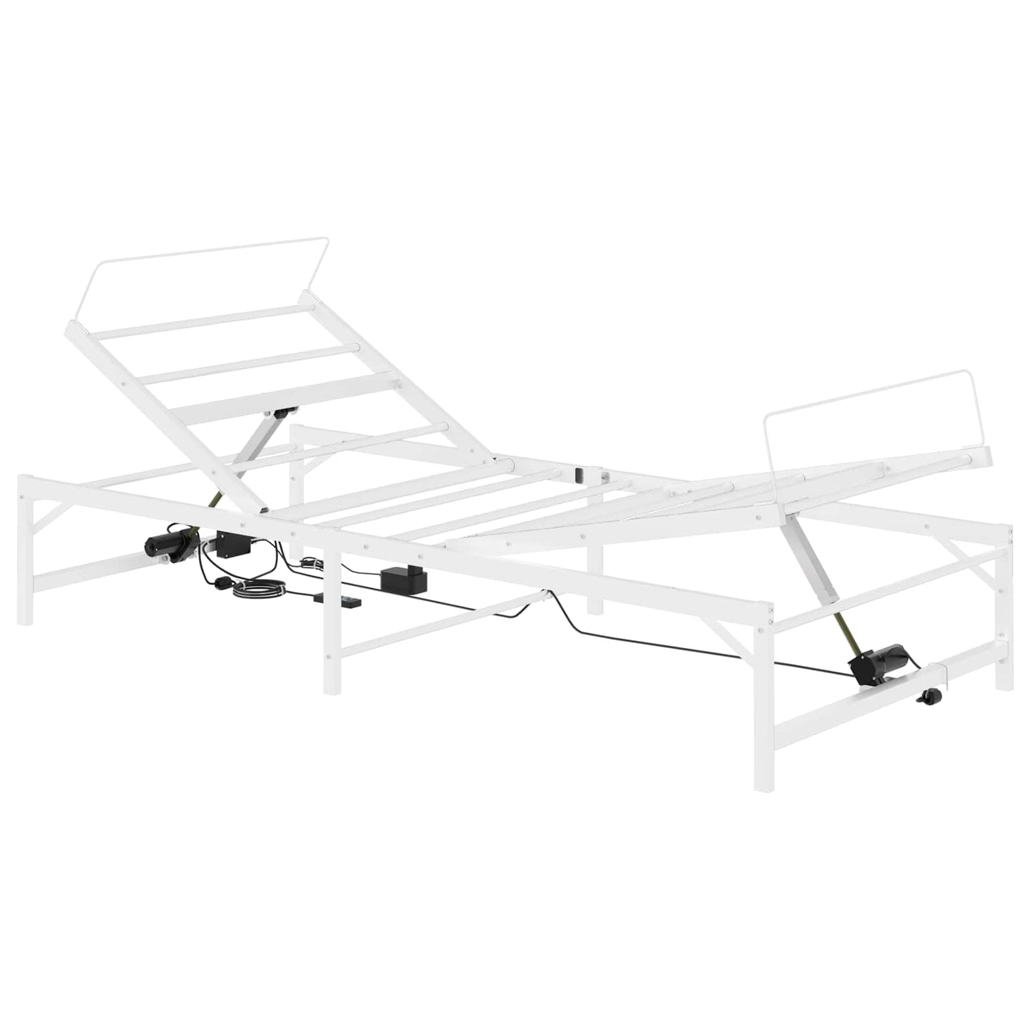 Elektromosan Állítható Ágykeret Fehér 100 x 190 cm Acél