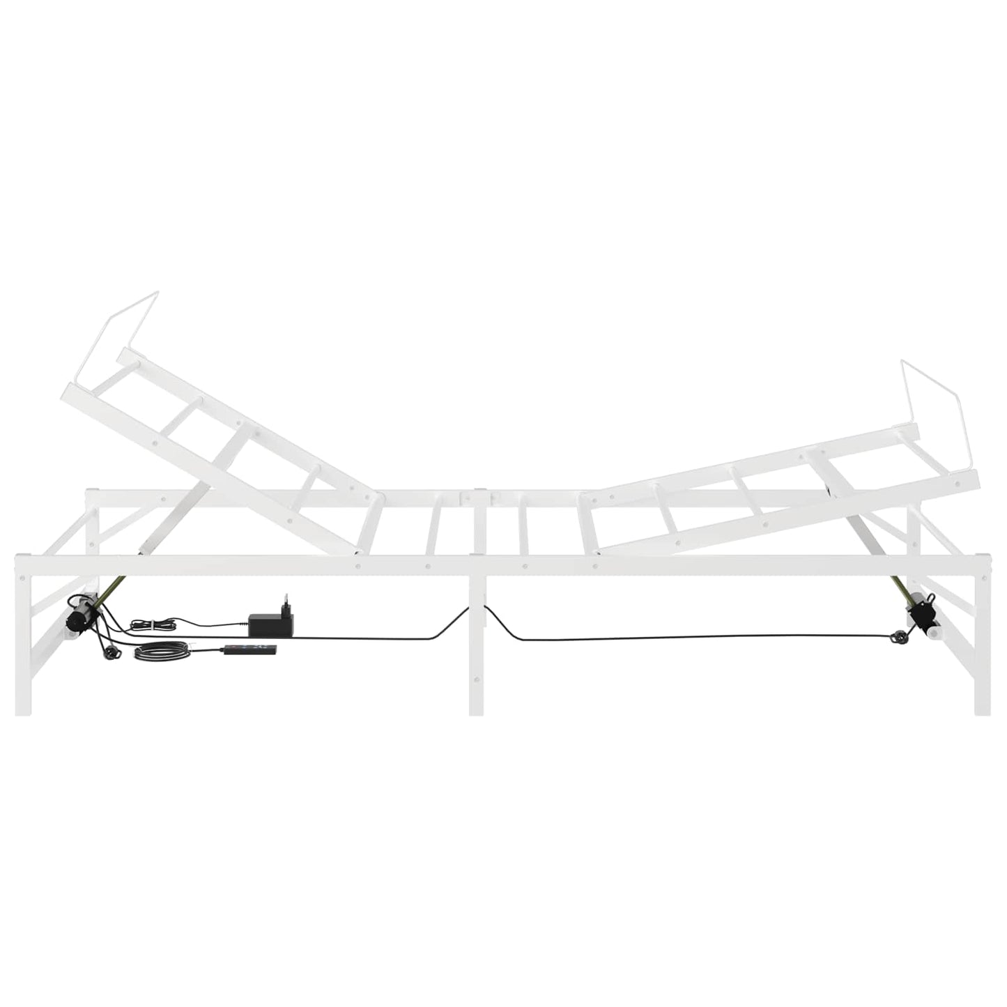 Elektromosan Állítható Ágykeret Fehér 100 x 190 cm Acél