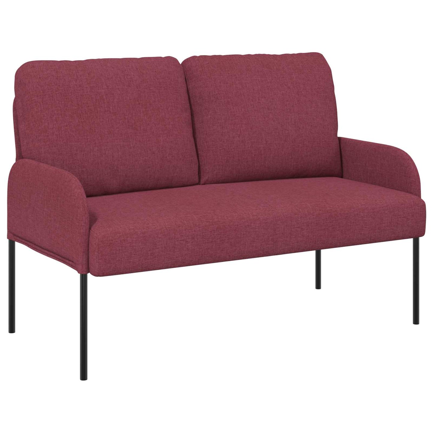 Ülőgarnitúrák párnával 3 pcs Bordó 115 x 56 x 80 cm Furnér