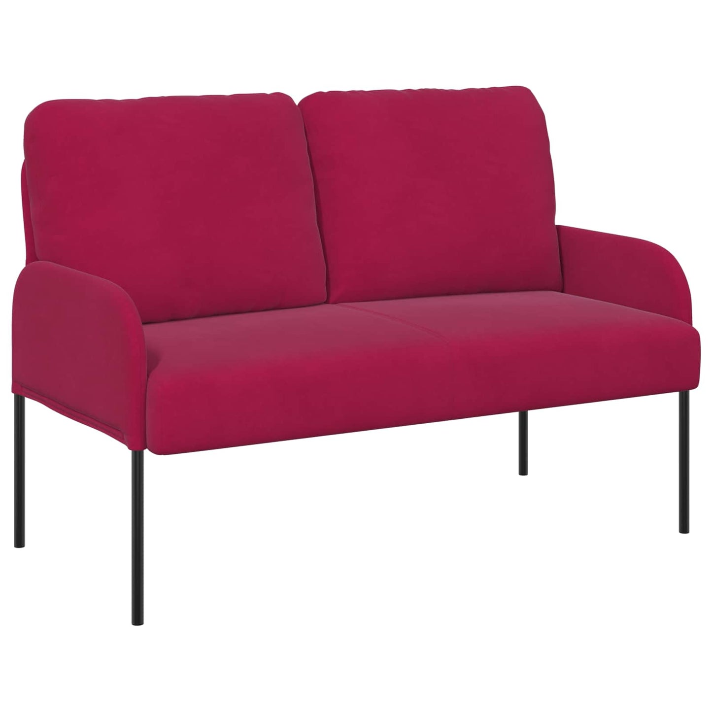 Ülőgarnitúrák párnával 3 pcs Bordó 115 x 56 x 80 cm Furnér