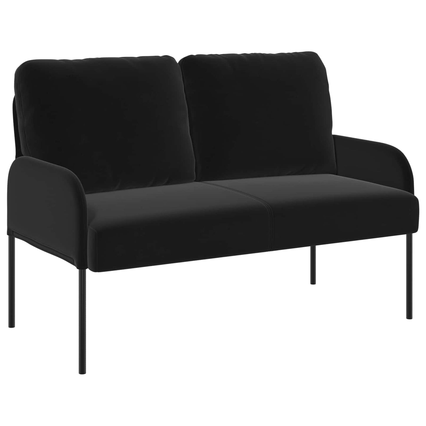 Ülőgarnitúrák párnával 3 pcs Fekete 115 x 56 x 80 cm Furnér