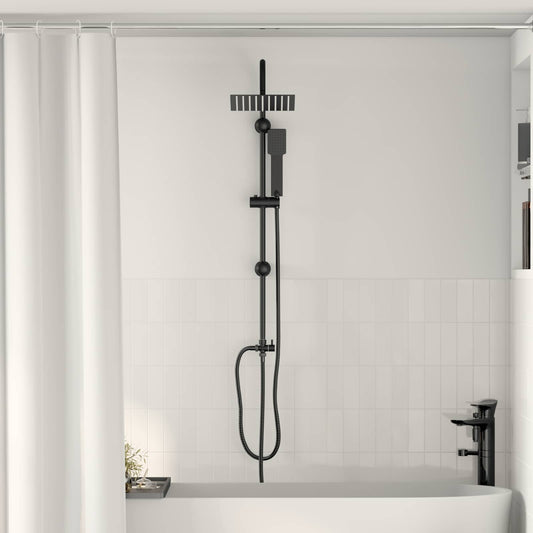 Zuhanyrendszer Fekete 47 x 20 x 95 cm Rozsdamentes Acél