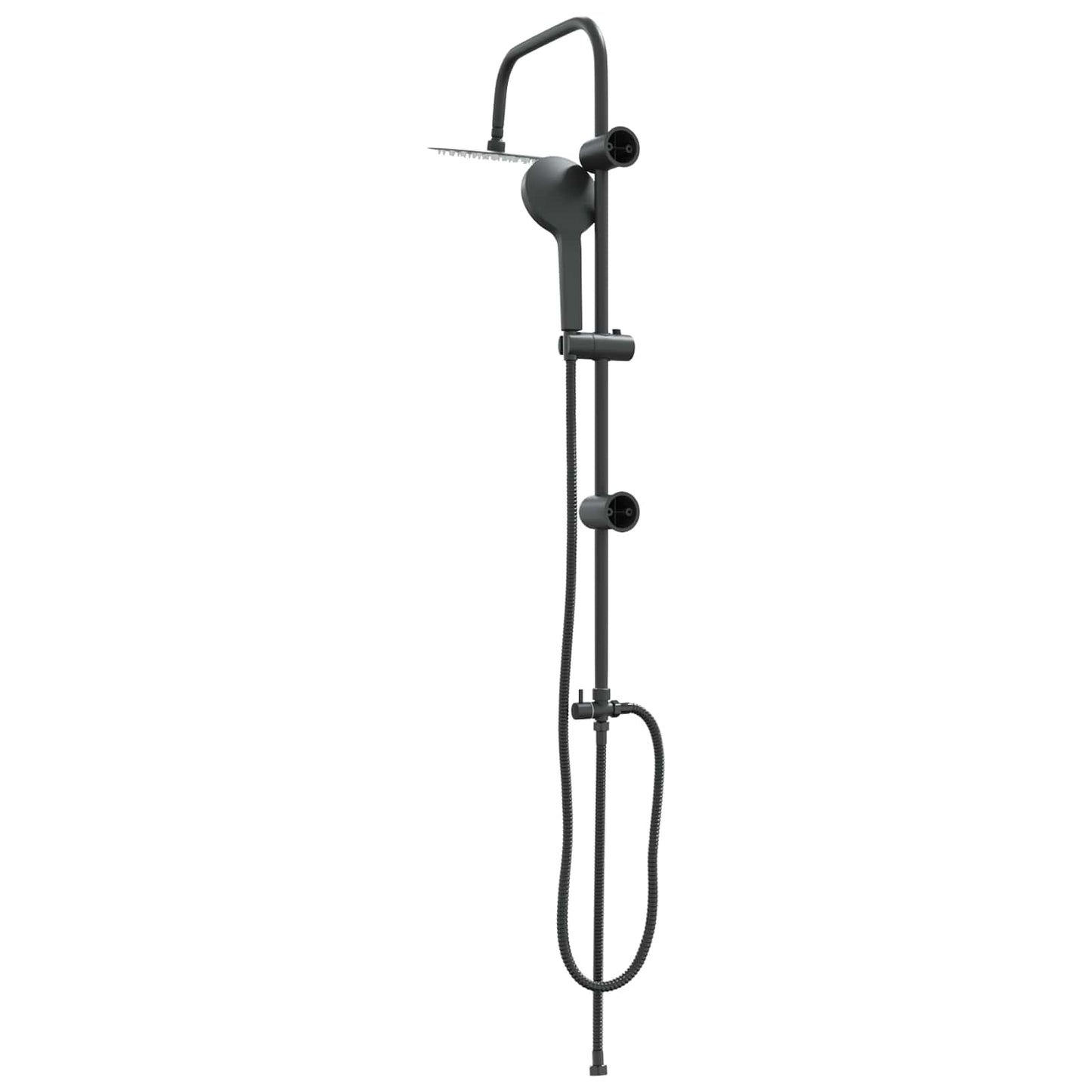 Zuhanyrendszer Fekete 47 x 20 x 95 cm Rozsdamentes acél