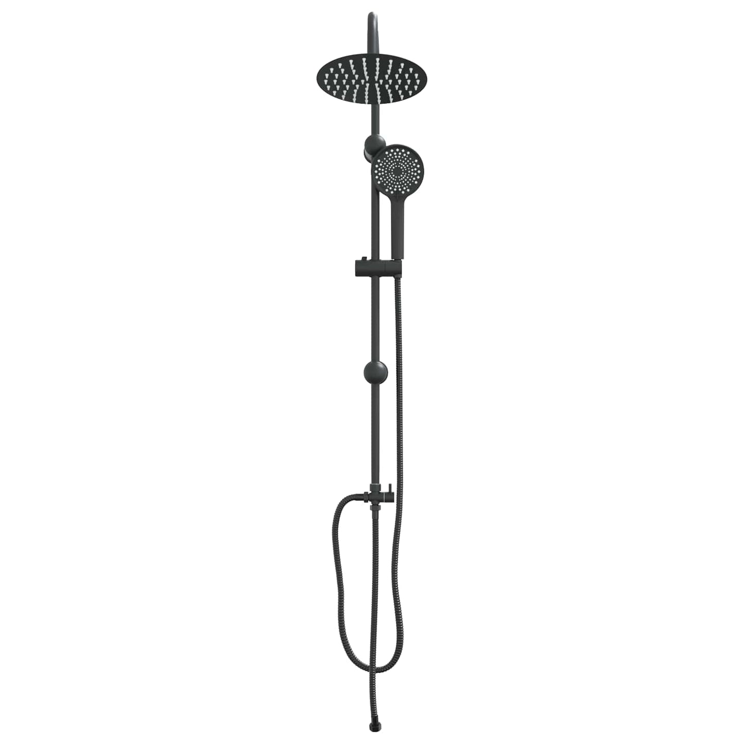Zuhanyrendszer Fekete 47 x 20 x 95 cm Rozsdamentes acél