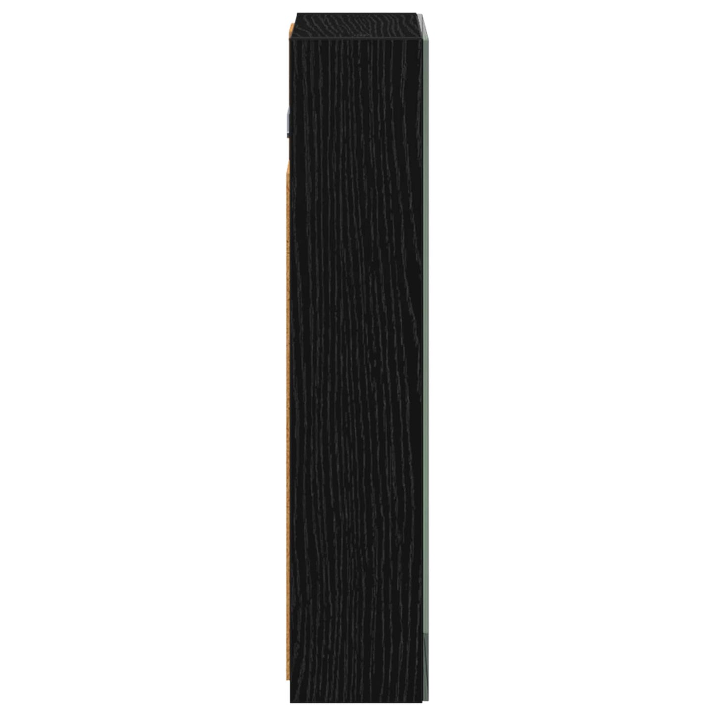 Fürdőszobai tükörszekrény Fekete tölgy 30 x 10,5 x 50 cm
