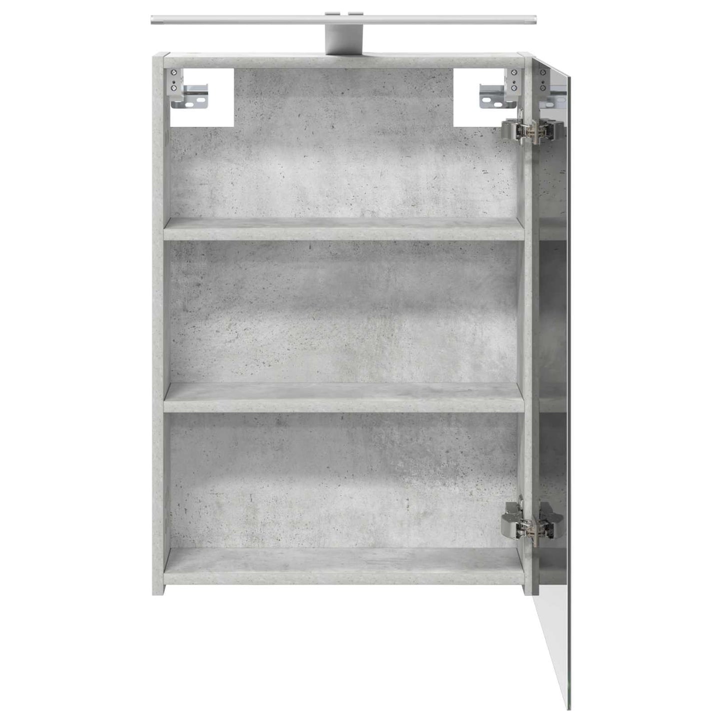 Fürdőszobai tükörszekrény Beton Szürke 50 x 14,5 x 70 cm