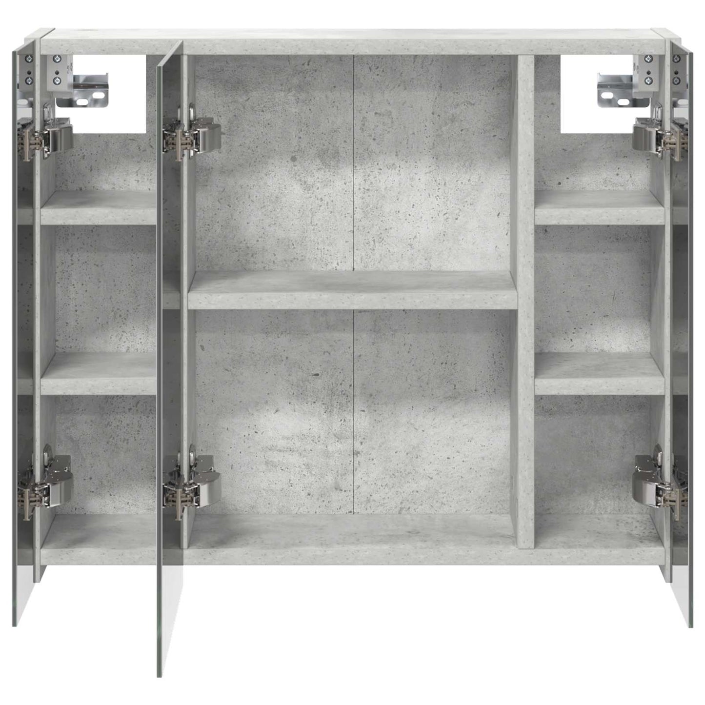 Fürdőszobai tükörszekrény Beton Szürke 60 x 14,5 x 50 cm