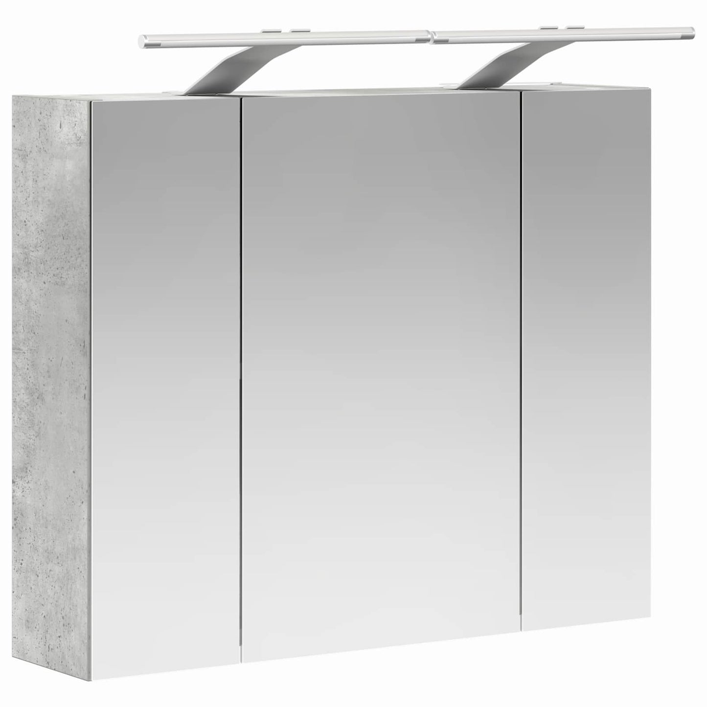 Fürdőszobai tükörszekrény Beton Szürke 60 x 14,5 x 50 cm