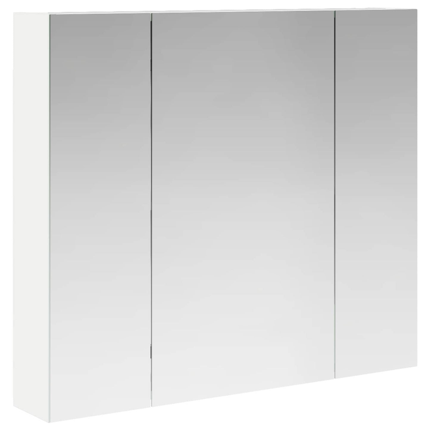 Fürdőszobai tükörszekrény Fehér 80 x 14.5 x 70 cm Szerelt fa