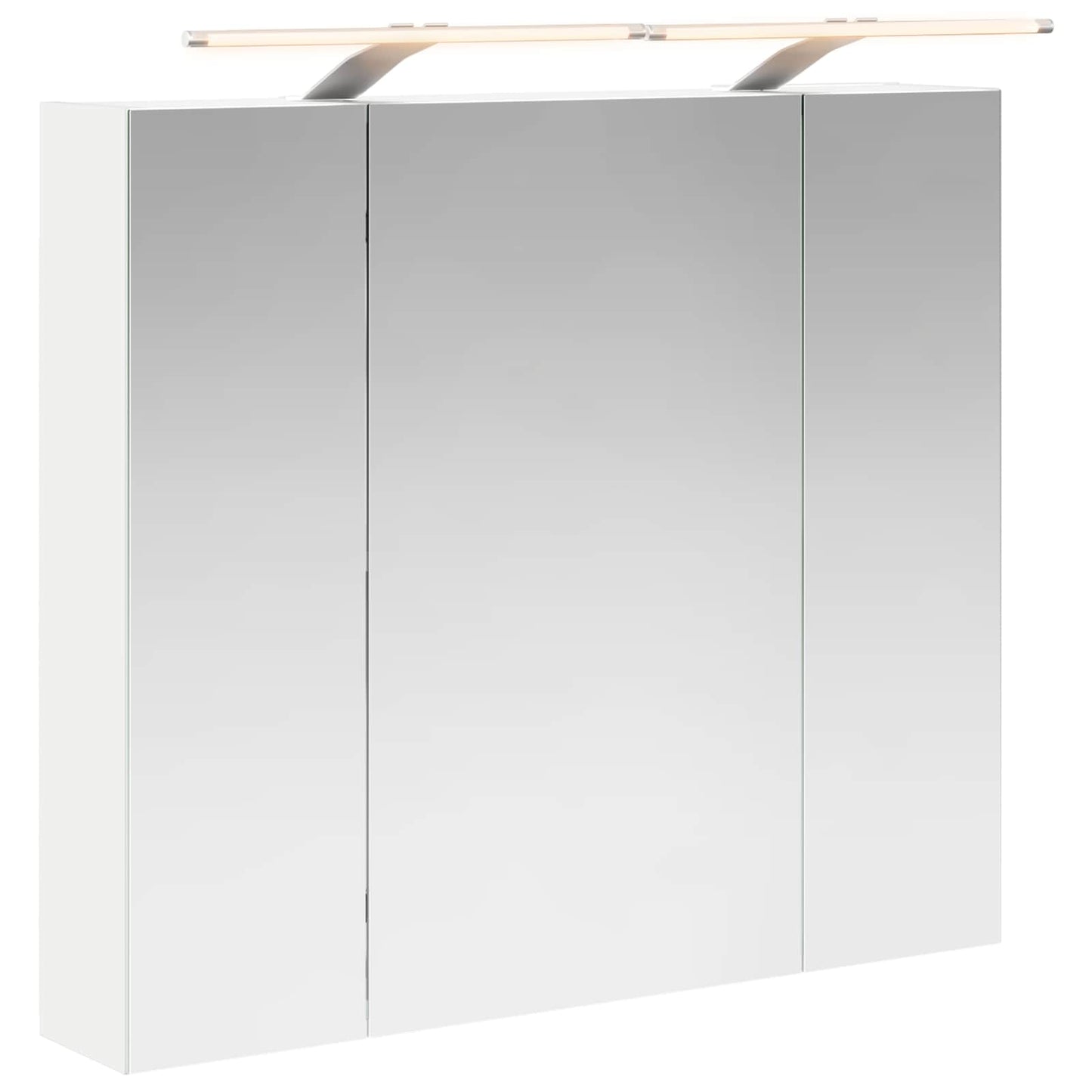 Fürdőszobai tükörszekrény Fehér 80 x 14.5 x 70 cm Szerelt fa
