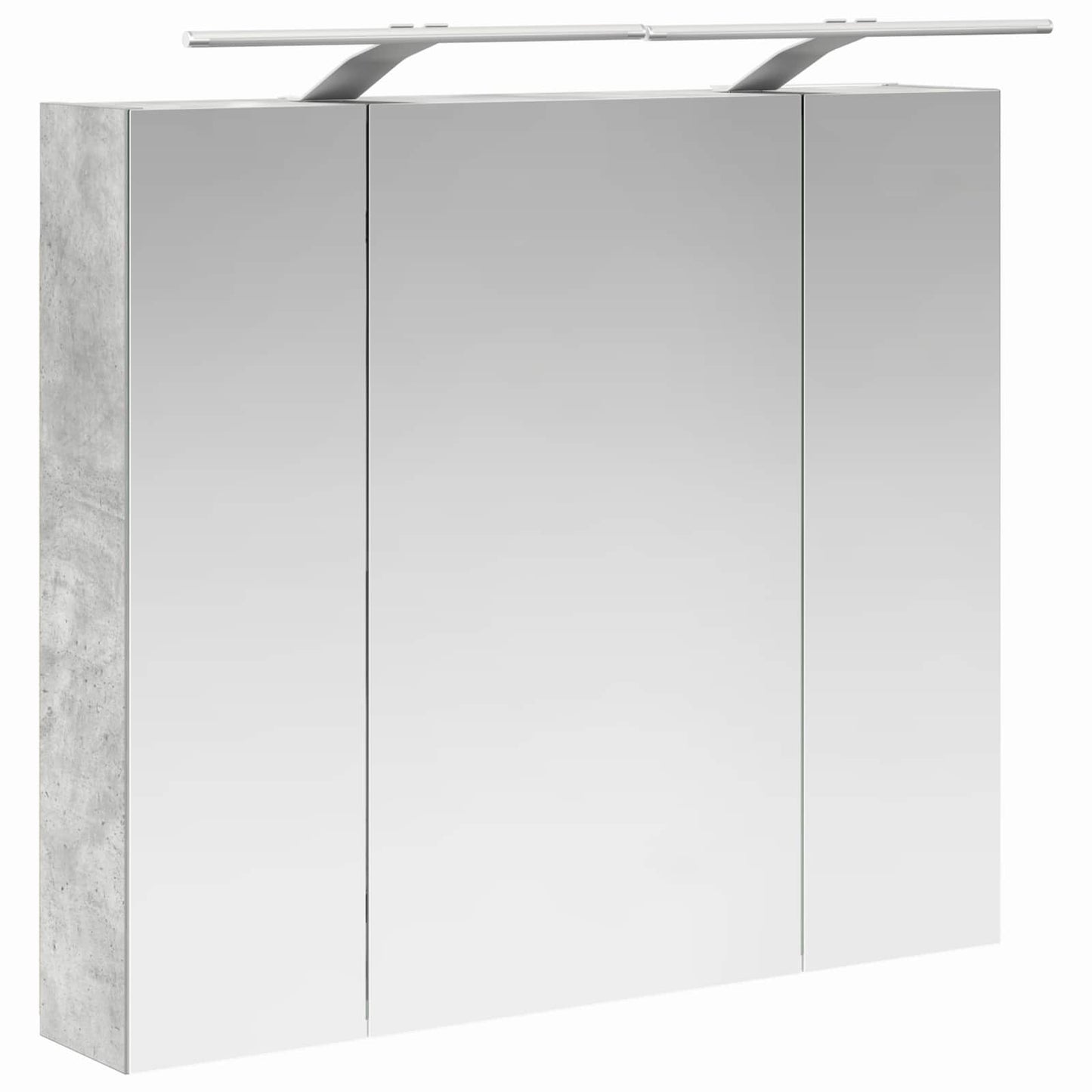 Fürdőszobai tükörszekrény Beton Szürke 80 x 14.5 x 70 cm