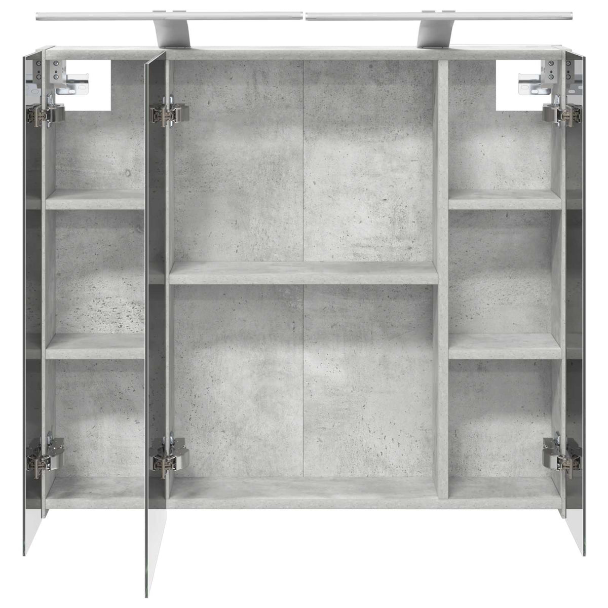 Fürdőszobai tükörszekrény Beton Szürke 80 x 14.5 x 70 cm