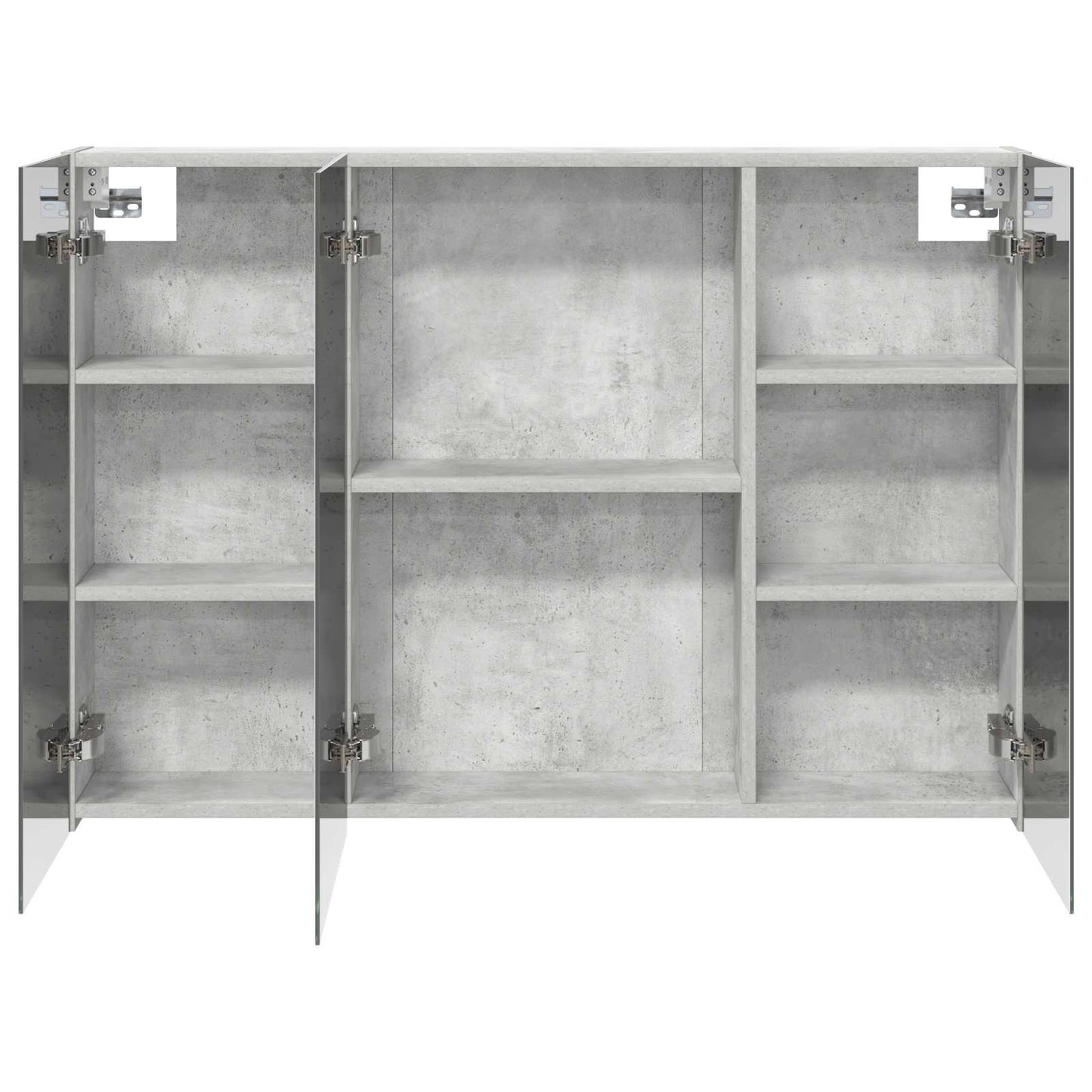 Fürdőszobai tükörszekrény Beton Szürke 100 x 14,5 x 70 cm