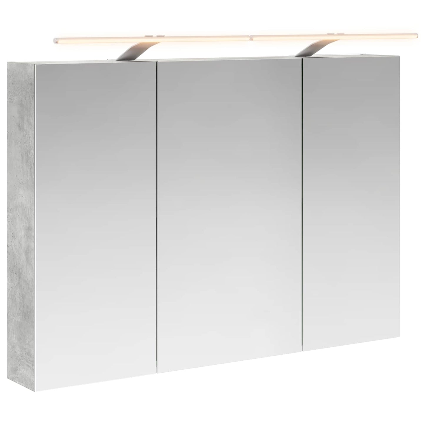 Fürdőszobai tükörszekrény Beton Szürke 100 x 14,5 x 70 cm