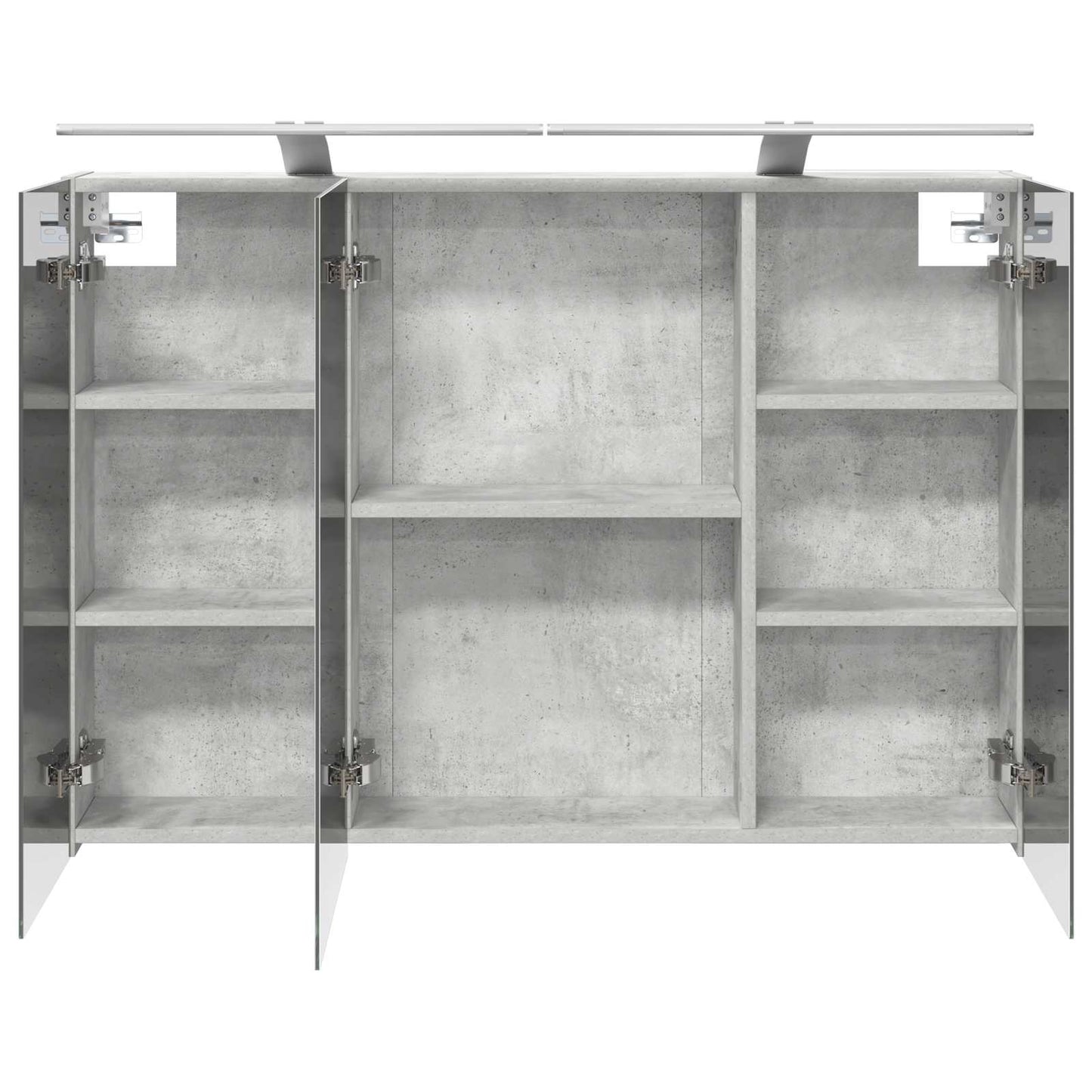 Fürdőszobai tükörszekrény Beton Szürke 100 x 14,5 x 70 cm