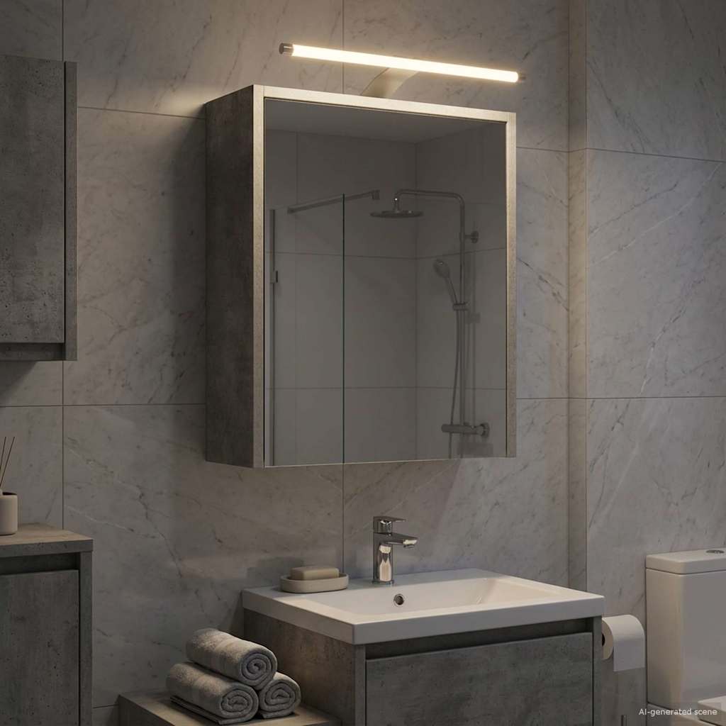 Fürdőszobai tükörszekrény Beton Szürke 43 x 16 x 62.5 cm