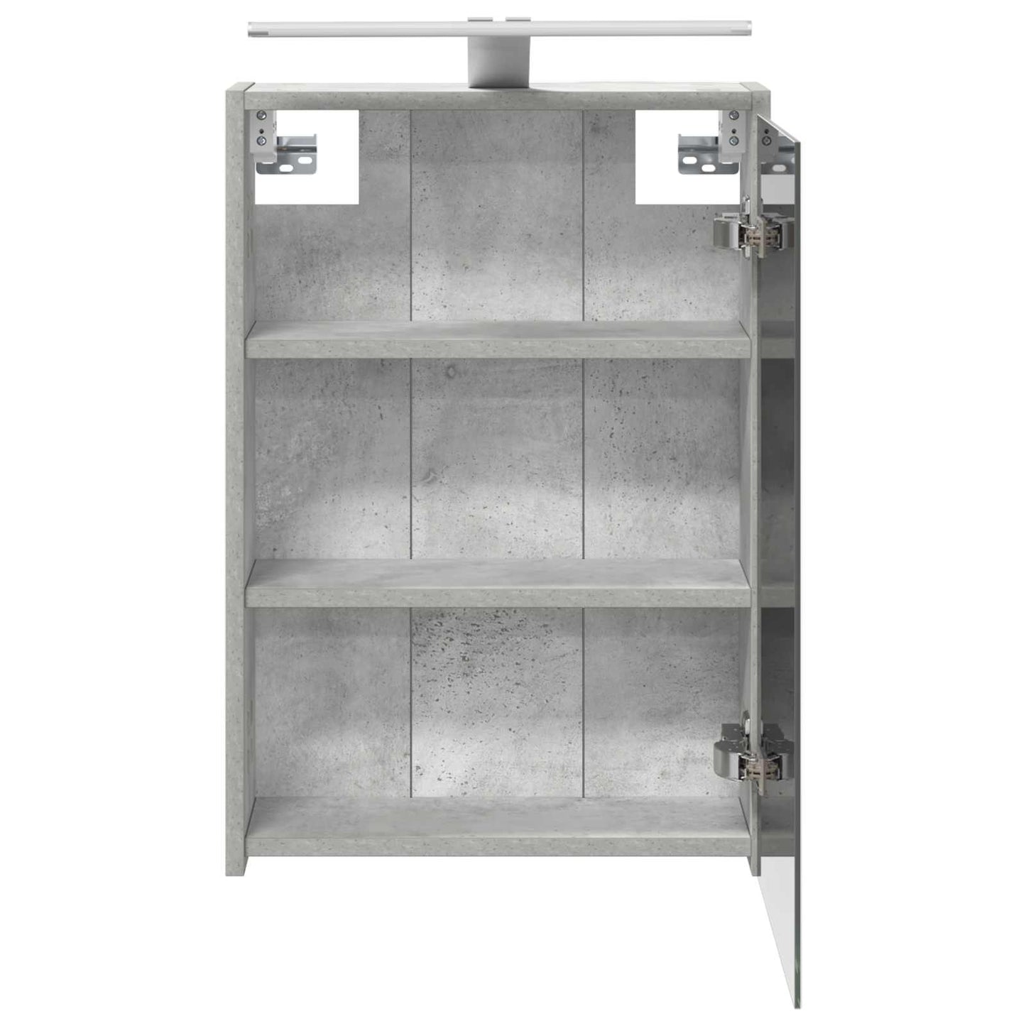 Fürdőszobai tükörszekrény Beton Szürke 43 x 16 x 62.5 cm
