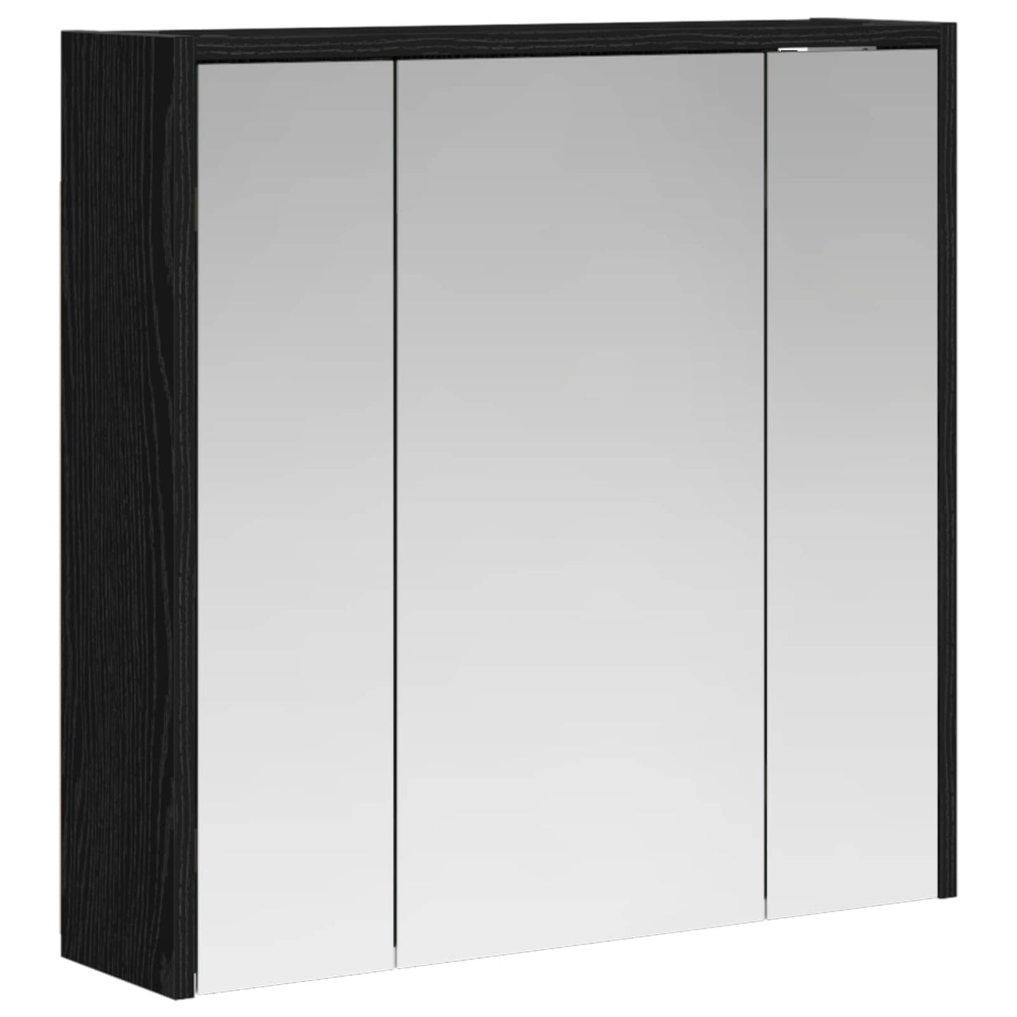 Fürdőszobai tükörszekrény Fekete tölgy 63,5 x 16 x 62,5 cm