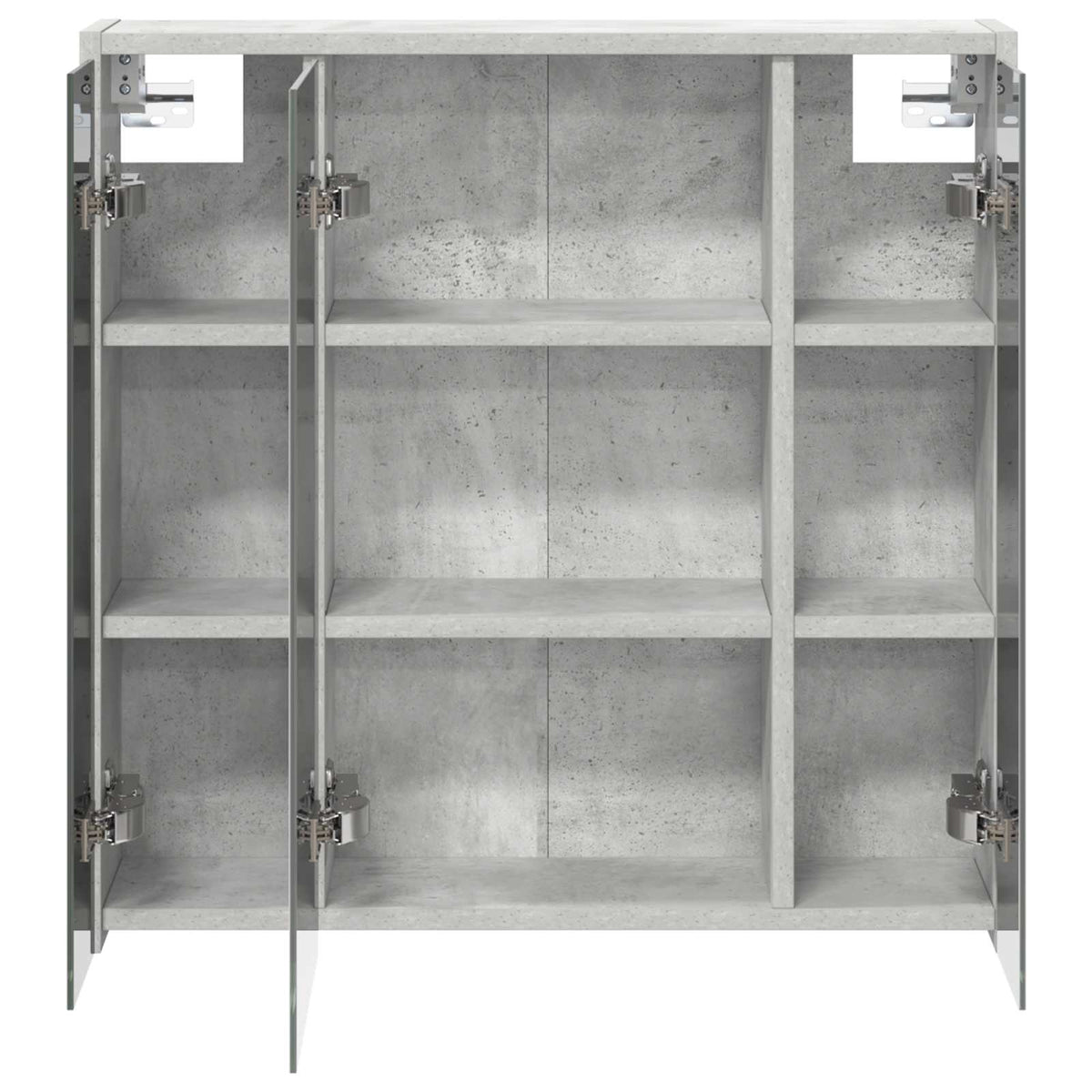 Fürdőszobai tükörszekrény Beton Szürke 63,5 x 16 x 62,5 cm