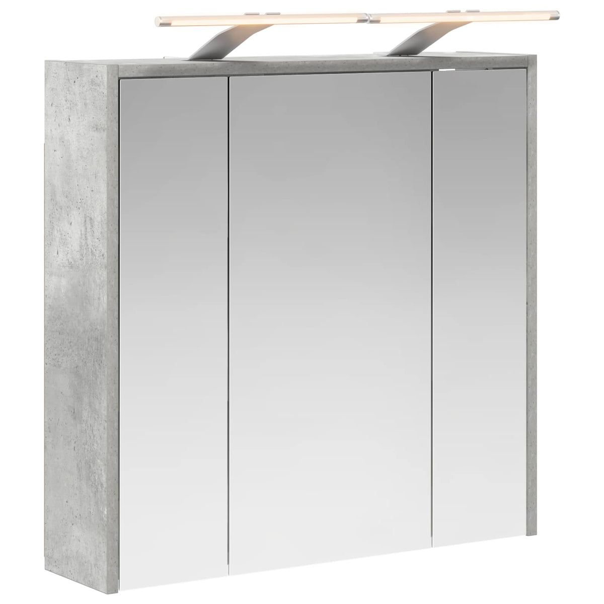 Fürdőszobai tükörszekrény Beton Szürke 63,5 x 16 x 62,5 cm